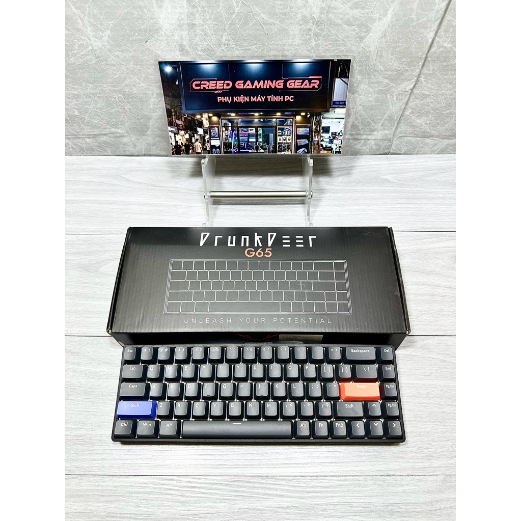Bàn phím từ HE Drunkdeer G60, G65, A75 switch nam châm từ tính Rapid Triger 60He chính hãng
