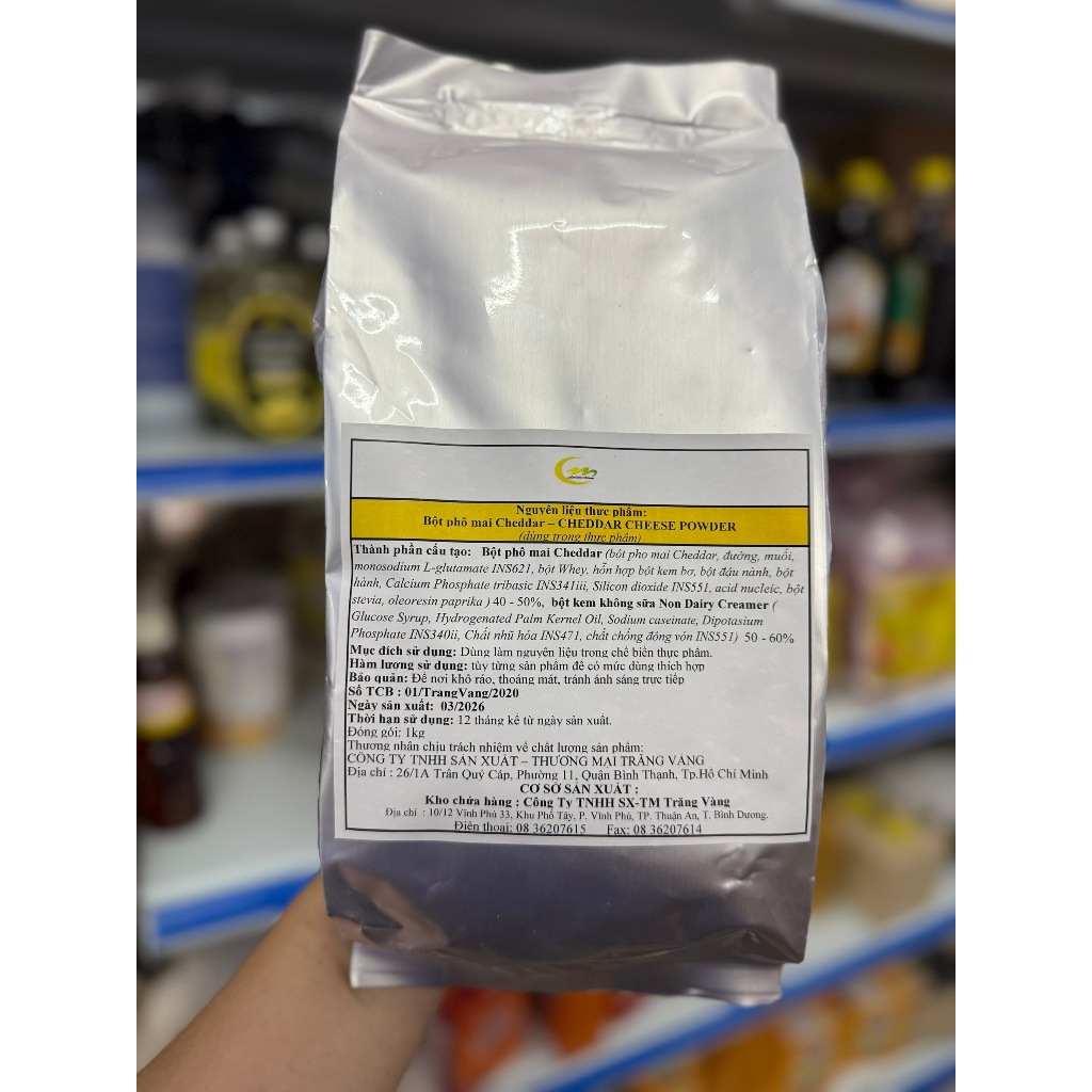 Bột phô mai cheddar Golden Moon - 1kg