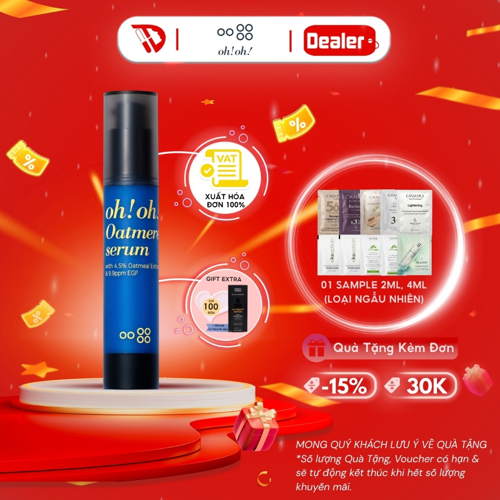 Tinh chất tế bào gốc và tái tạo da Oh!Oh! Oatmere Serum 25ml