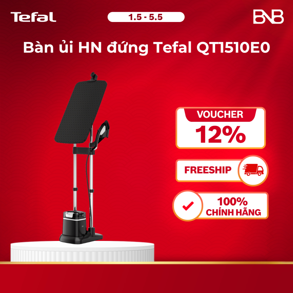 Bàn ủi hơi nước đứng Tefal QT1510E0 2200W diệt khuẩn hơi nước mạnh