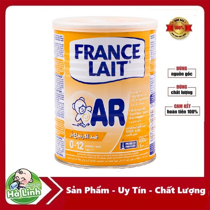 Sữa France lait AR 400g Dành cho trẻ nôn trớ trào ngược.