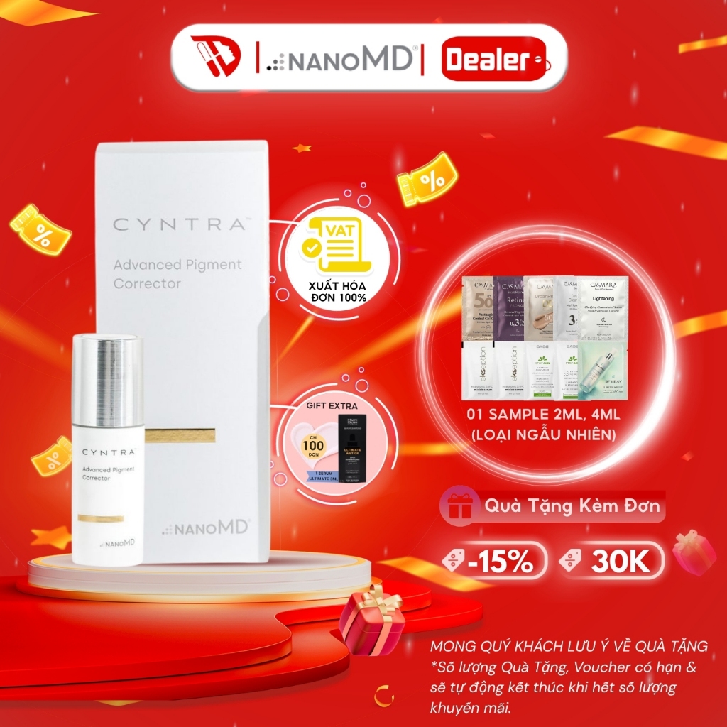 Kem dưỡng NanoMD trắng sáng da, cải thiện sắc tố thâm, nám NanoMD Cyntra 20ml