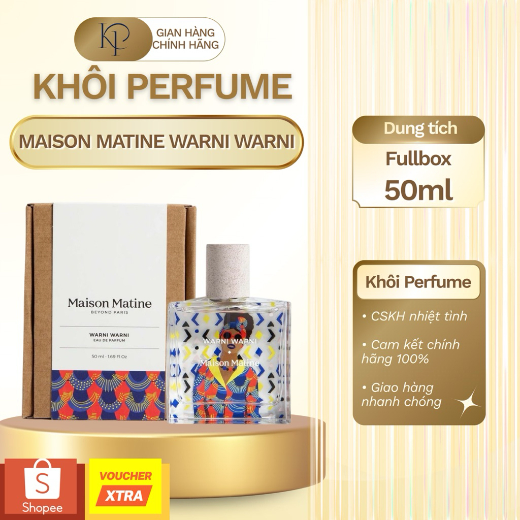 (Auth) Nước Hoa Unisex Maison Matine Warni Warni 50ml | Khôi Perfume