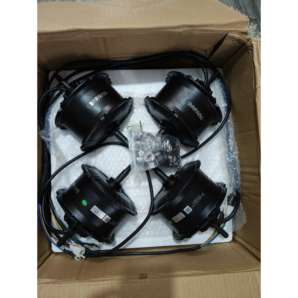 CHẾ XÍCH LÔ ĐIỆN , Động cơ xe điện BAFANG 8 triệu nay bán 3 tr . , Chế xe đạp bánh béo thành xe điện