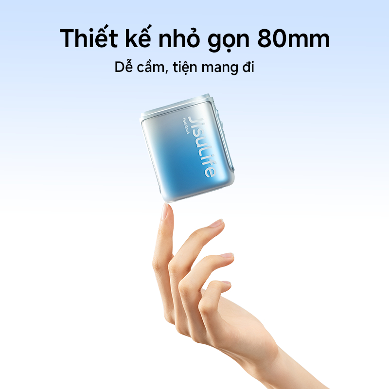 Quạt đeo cổ JisuLife 5, 100 nấc gió siêu mạnh, quạt cầm tay, màn hình LED, quạt thể thao, quạt đeo thắt lưng, thời trang | BigBuy360 - bigbuy360.vn