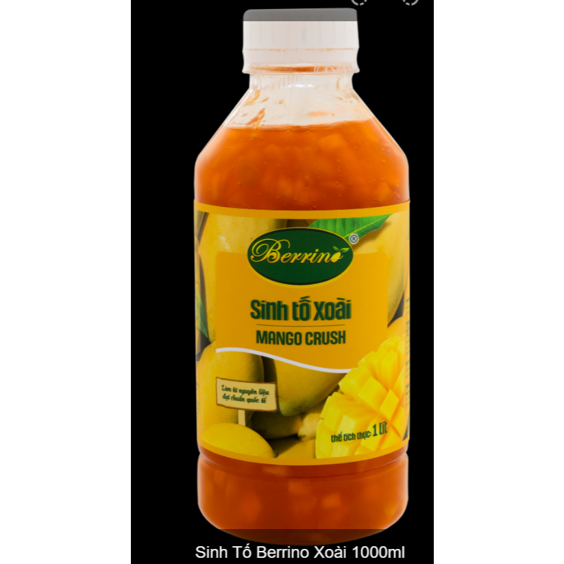 Sinh tố xoài Berrino (Berrino Mango Crush) chai 1 lít