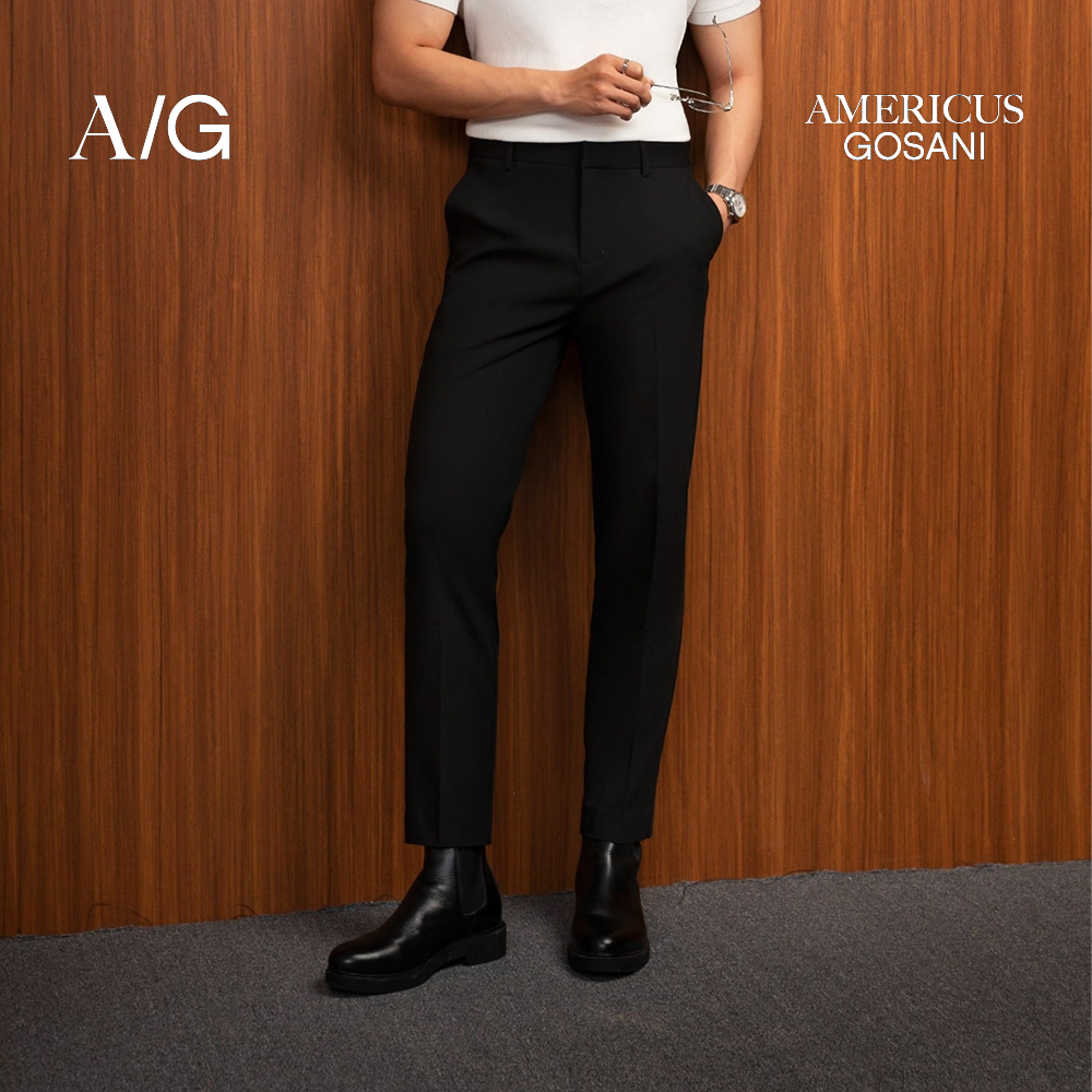 AG86 Quần Tây Americus Gosani Form Slimfit Màu Đen
