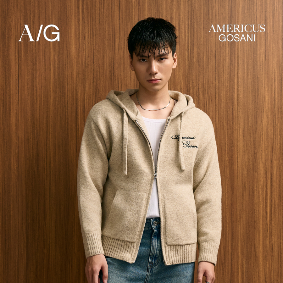 Áo Khoác Dệt Regular Americus Gosani Thêu Logo Cao Cấp AG440