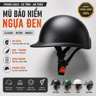 Mũ bảo hiểm lưỡi trai nửa đầu Đua Ngựa nhẹ nhàng thời trang đi trong phố