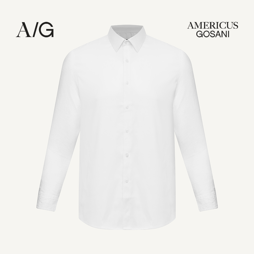 AG5838 Áo Sơ Mi Americus Gosani Cao Cấp Màu Trắng