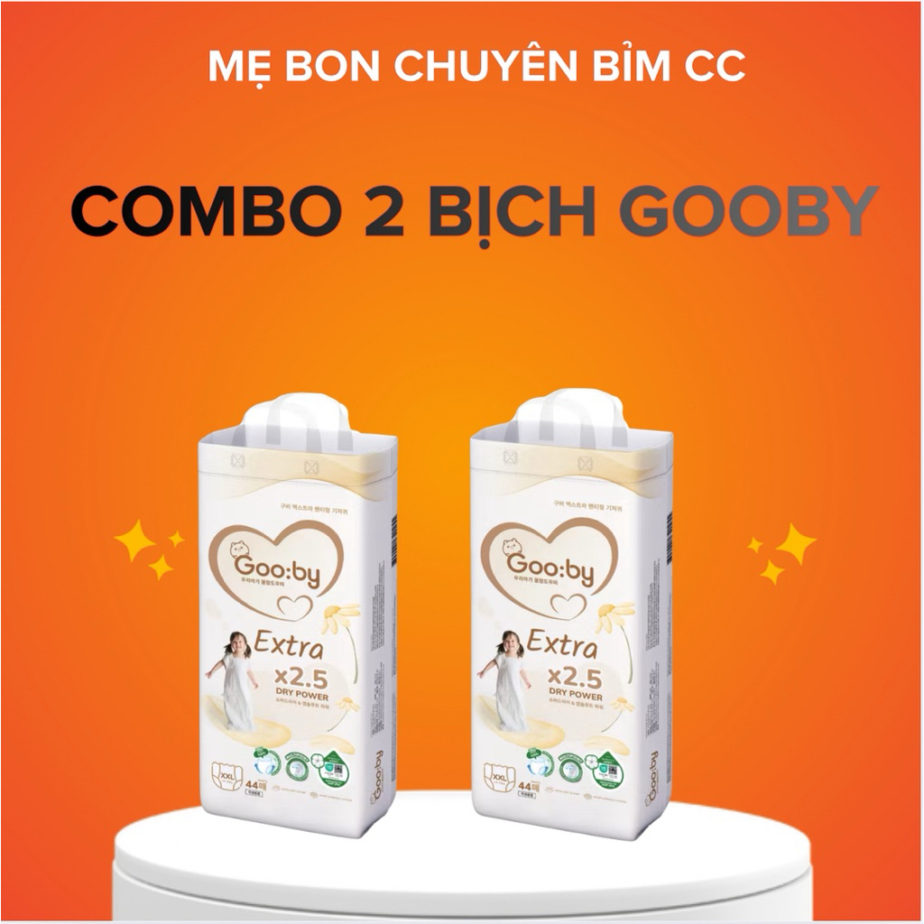 [2 Bịch] Bỉm Gooby chính hãng đủ size cho bé