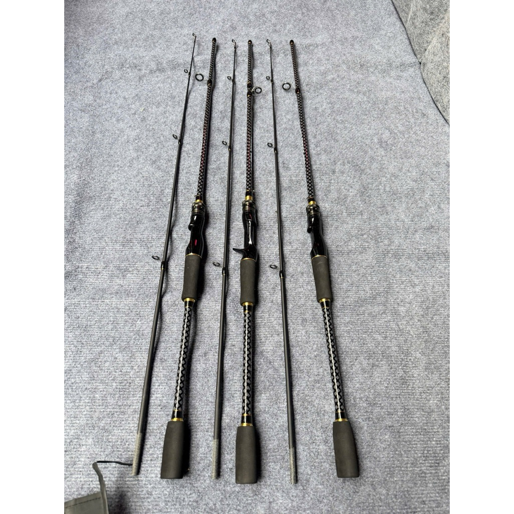 Cần  Câu Shinano Ceres Chuyên Lure Cacbon Caro Đầu Pu Chống Xoắn Siêu Bền