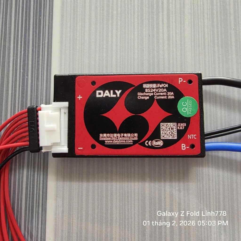 Mạch 8s 24v 20a hệ lifepo4