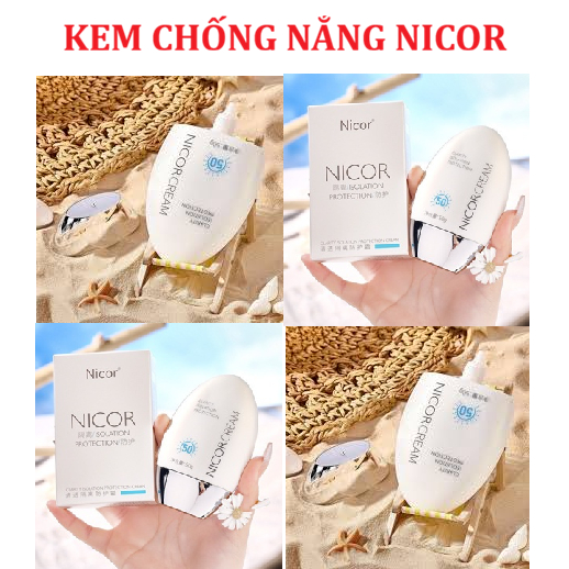 KEM CHỐNG NẮNG NICOR NGĂN NGỪA LÃO HÓA CHỐNG NẮNG TỐT HÀNG CHÍNH HÃNG