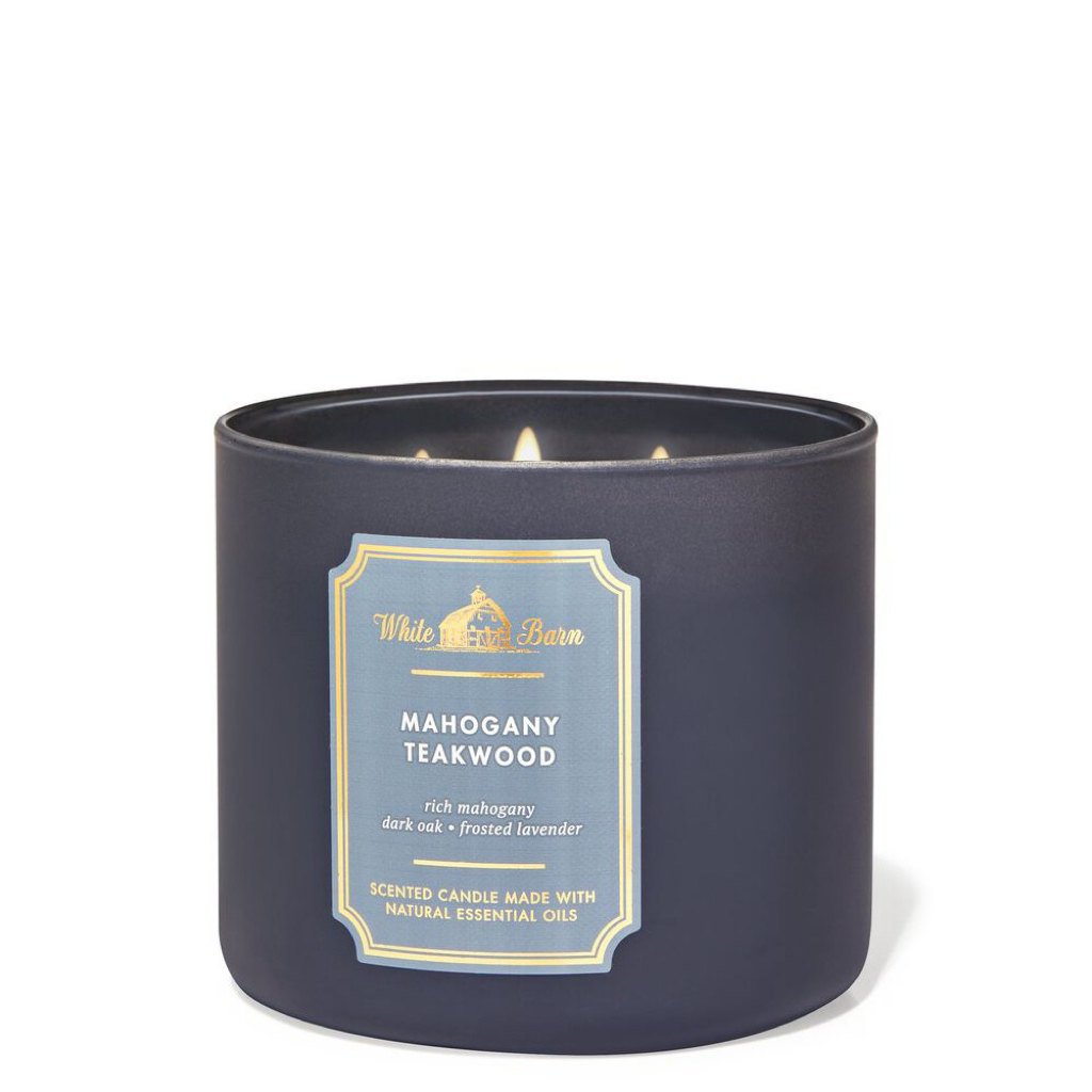 Teakwood  Nến thơm  3 Bấc Mahogany Teakwood 3-Wick Candle Nến 3 Bấc Nến 3 Bấc Mahogany Teakwood 3-Wi