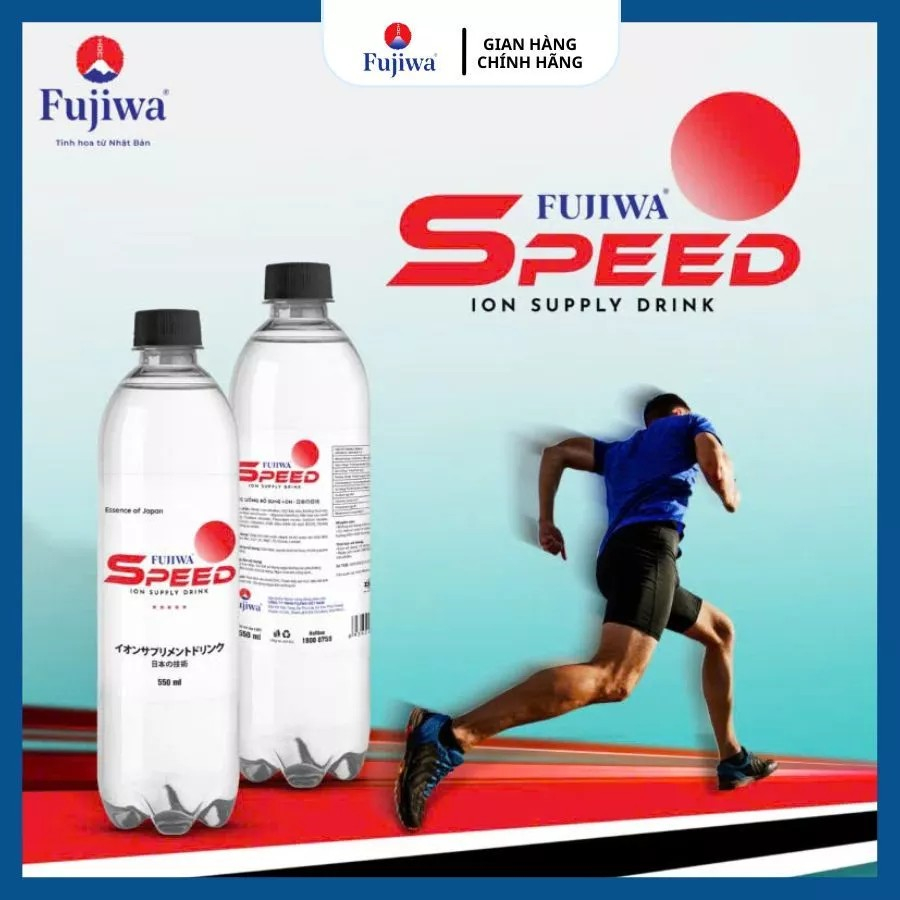 Nước Bù Điện Giải Fujiwa Speed Thùng 24 Chai - Nước Uống Ion Bổ Sung Khoáng Chất Thể Thao
