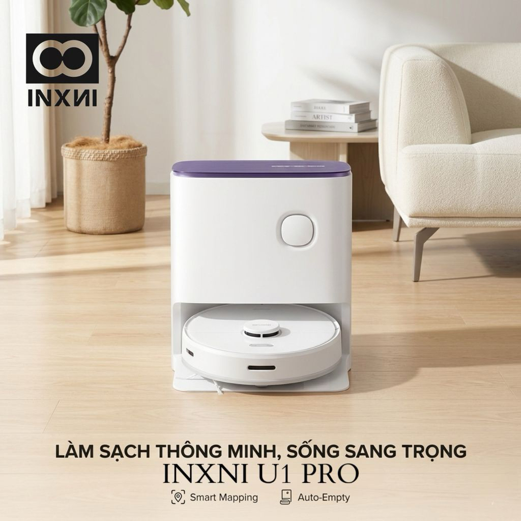 [Bản Quốc Tế] Robot hút bụi lau nhà INXNI U1 PRO