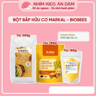 Bột bắp hữu cơ markal - biobees - probios nguyên liệu bột làm bánh, tạo sệt cho món ăn