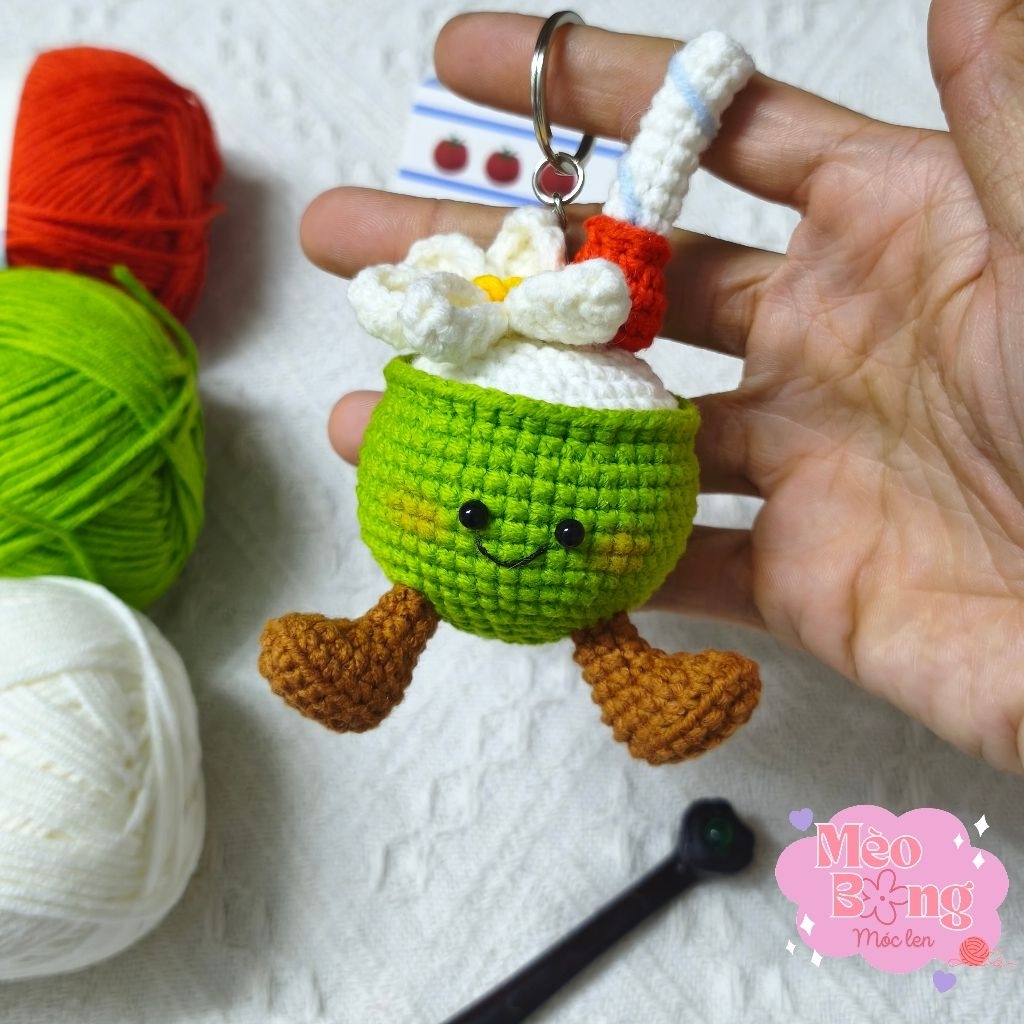 [Ảnh thật] Móc khoá len Quả dừa nhiệt đới Jellycat