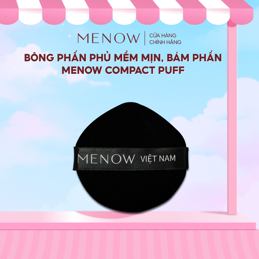 Bông phấn phủ mềm mịn, bám phấn MENOW Compact Puff