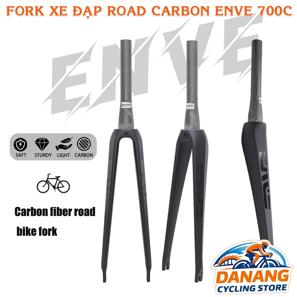 Phuộc Xe Đạp Đua Carbon T800 ENVE 700C – Fork Nhẹ, Cứng, Dành Cho Road Bike