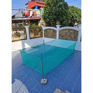 Vèo lưới nuôi ốc ếch cá lươn mắt lưới 5li mầu xanh, bền bỉ, độ bền cao