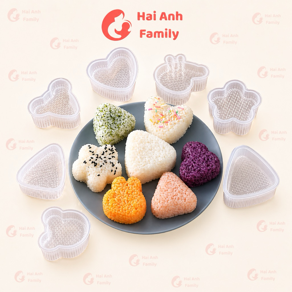 Khuôn làm cơm nắm, cơm Bento ONIGIRI