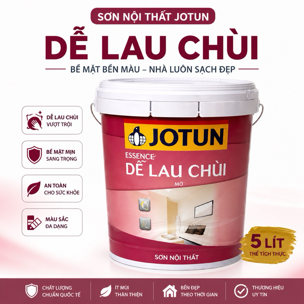SƠN JOTUN Dễ LAU CHÙI ESSENCE 5 LÍT