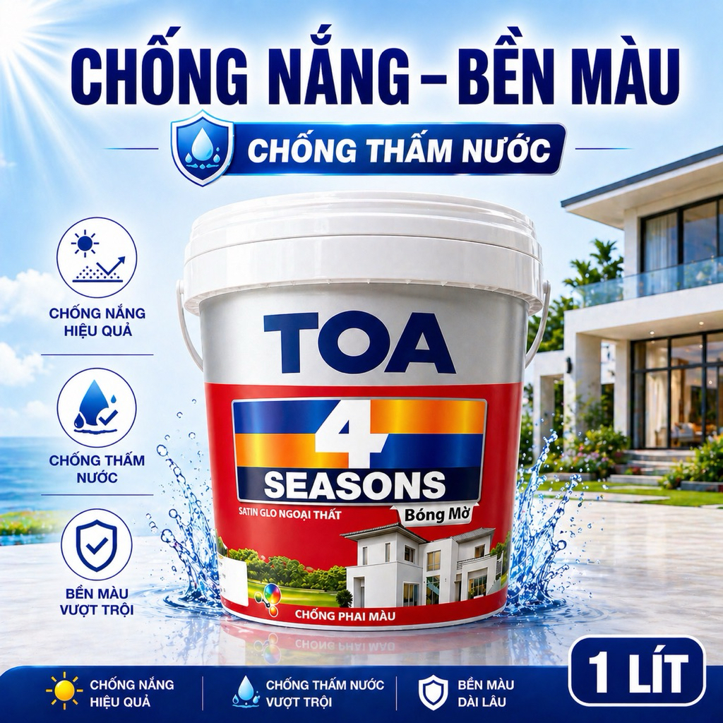 Sôn toa 4 seasons , SATIN GLO NOÀI TRỜI ,Bóng mờ