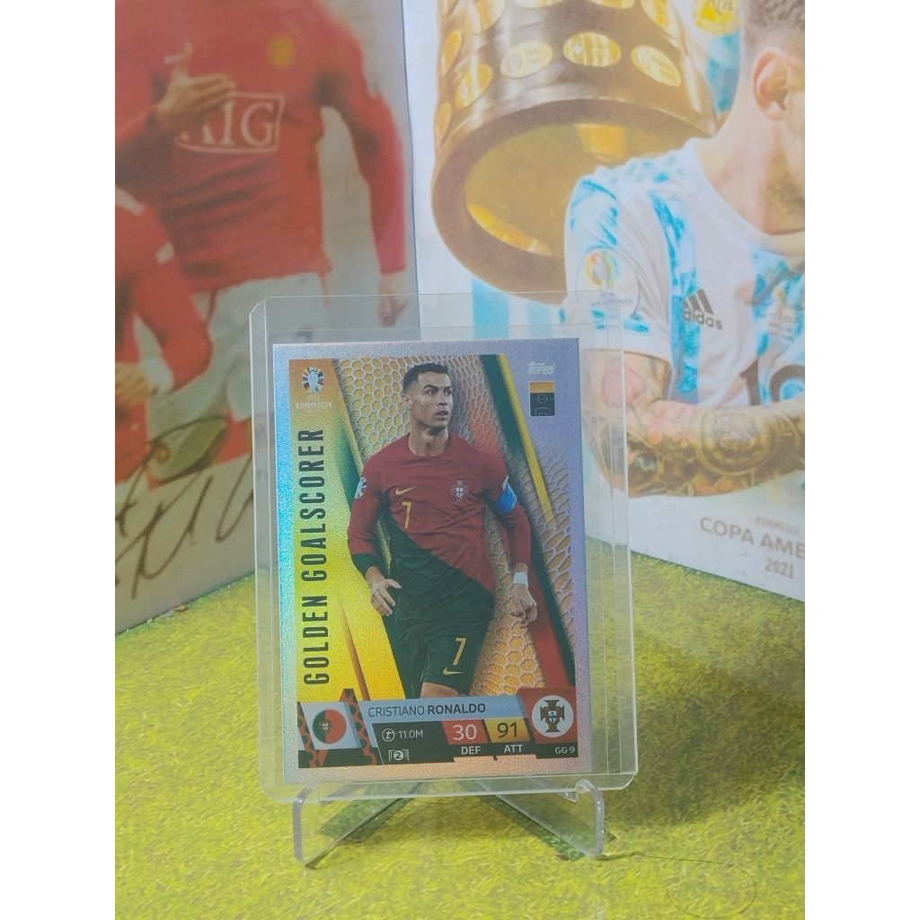 Cristiano Ronaldo CR7 Golden Goalscorer Match Attax Euro 2024 Card Chính Hãng Sưu Tầm