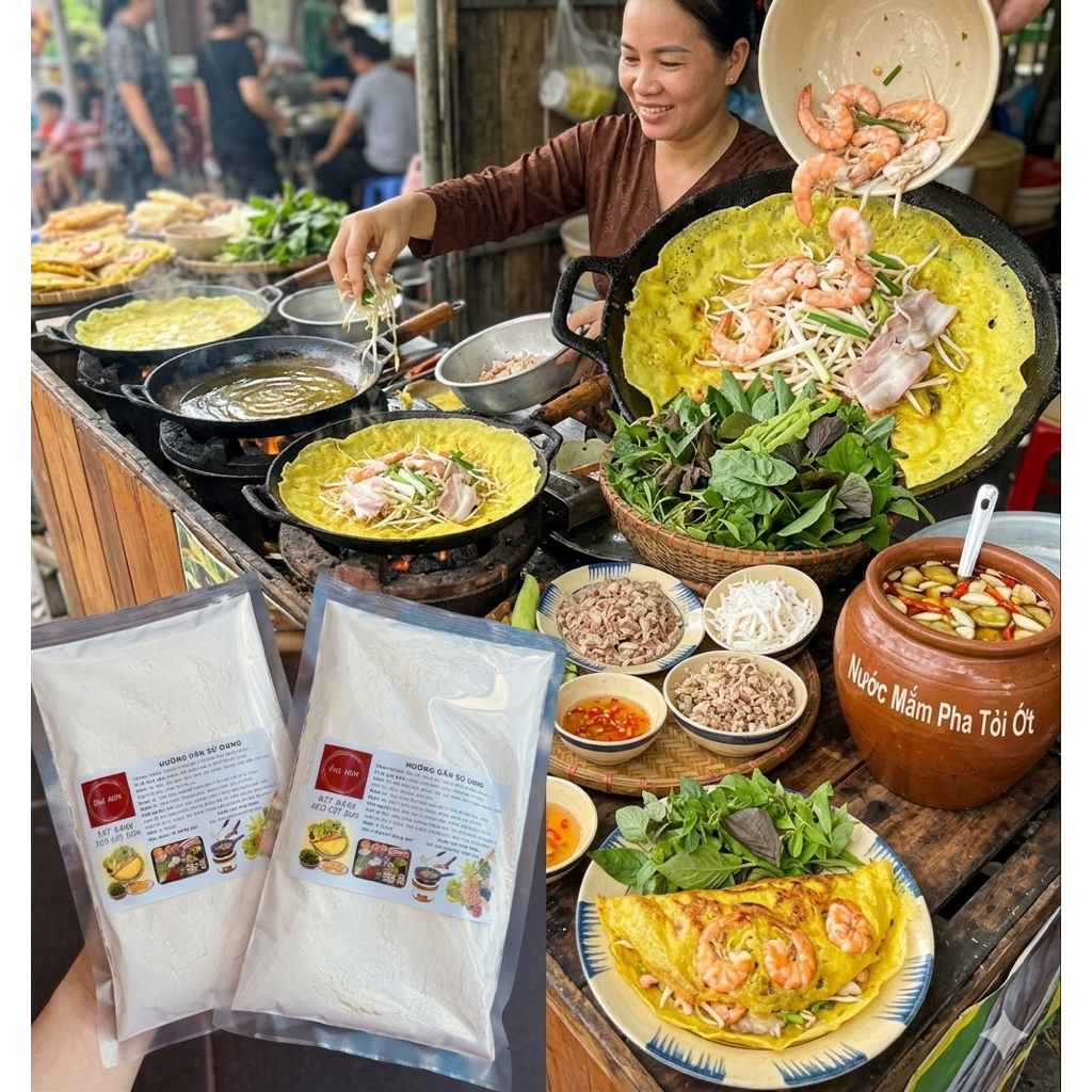 Bột “Bánh Xèo Cốt Dừa” Ông Kim 400g