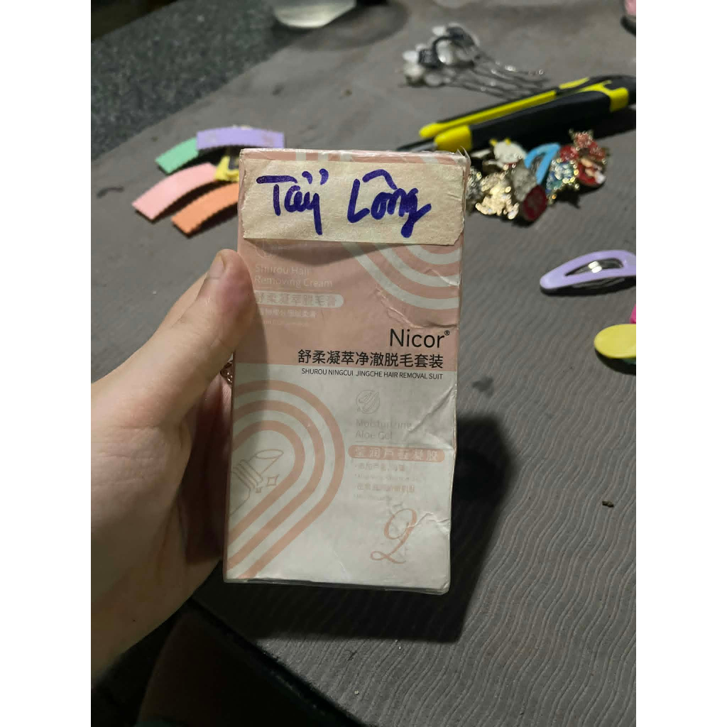 [Pass] Bộ Kem tẩy lông NICOR an toàn tại nhà - tẩy lông mặt, râu ria, lông chân tay 20ml