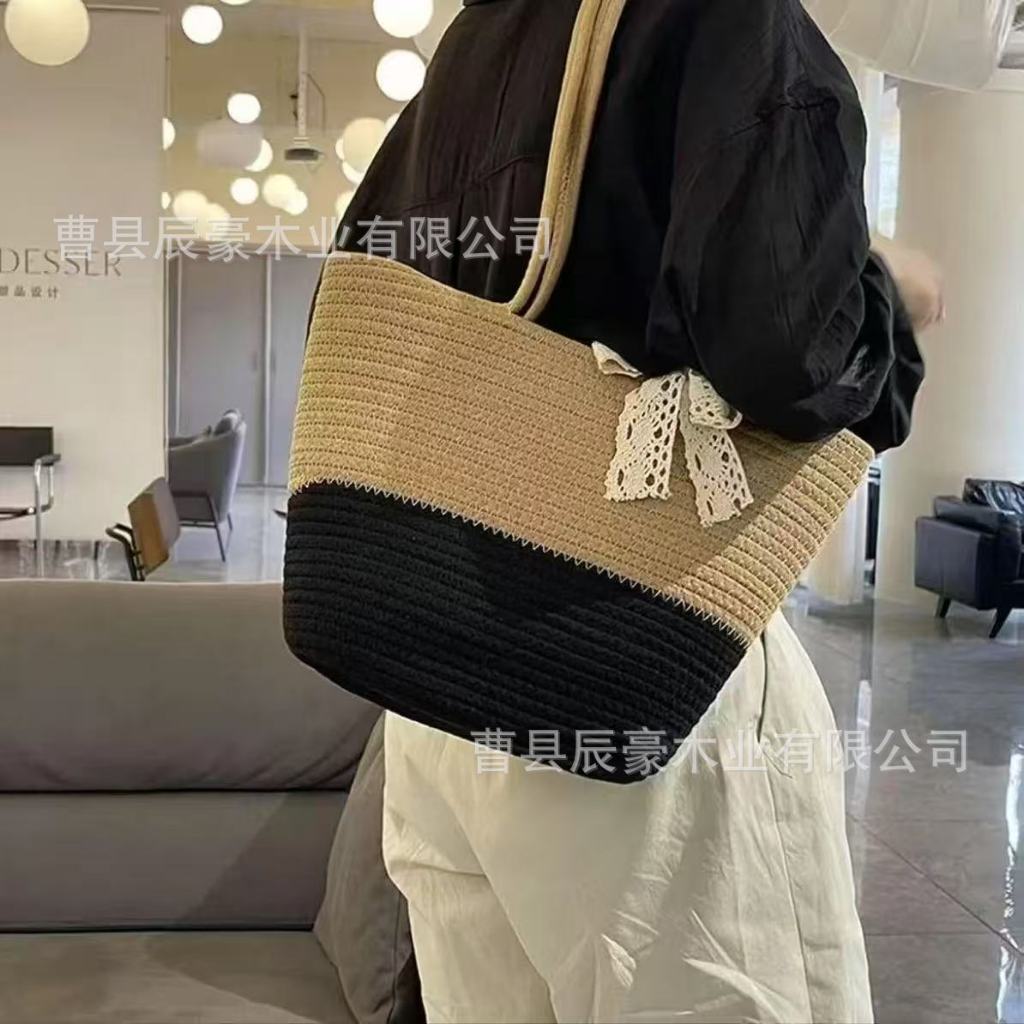 Túi cói đan thủ công, túi cói lớn phong cách mùa hè sang chảnh, túi coi đan dung tích lớn cho nữ  ponny ponnie | BigBuy360 - bigbuy360.vn