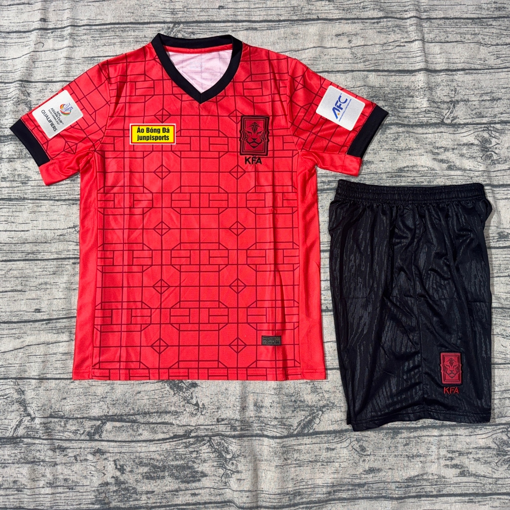 BỘ QUẦN ÁO BÓNG ĐÁ ĐỘI TUYỂN HÀN QUỐC - MẪU ASIAN CUP 2027 - VẢI GAI THÁI CAO CẤP