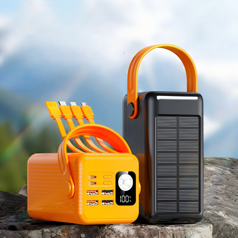 (Năng lượng mặt trời)sạc dự phòng pin 50000mAh 80000mAh sạc nhanh pin 120W dung lượng lớn có sẵn nhi