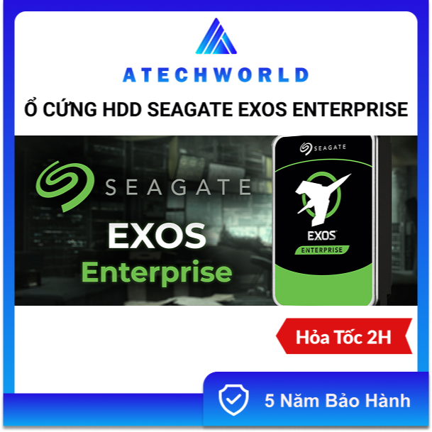Ổ Cứng Enterprise Seagate Exos 2TB 4TB 6TB 8TB 10TB 256MB 7200RPM – Hàng Chính Hãng - BH 5 Năm - Có 
