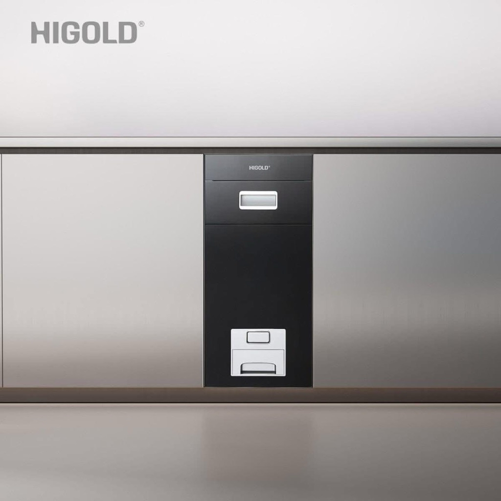 Thùng gạo tủ bếp HIGOLD mặt gương KT300