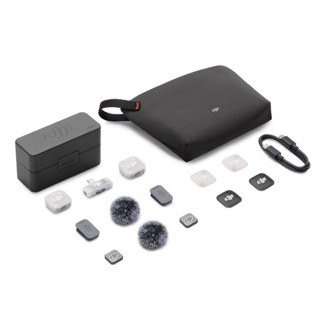 DJI Mic Mini 2 (2 TX + 1 Mobile RX + Charging Case) - Micro Không Dây 2 Kênh Chính Hãng | Gắn Điện T