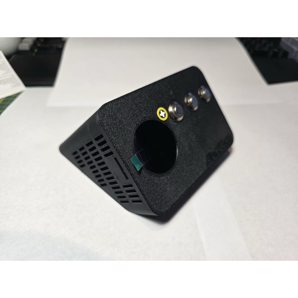 Bộ Vỏ Case DIY Màn Hình 1.28 Inch GC9A01 - Thiết Kế Góc Nghiêng 45 Độ Cực Đẹp