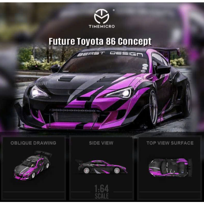 Mô hình ô tô GT86 Rocket Bunny 1:64 TM