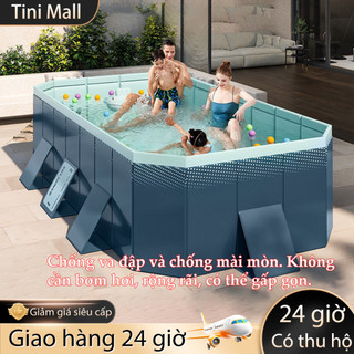 Hàng có sẵn giao 24h Bể bơi cho bé dày dặn chắc chắn khung thép siêu bền 1.5M-3M hồ bơi gấp gọn tại nhà tiện lợi