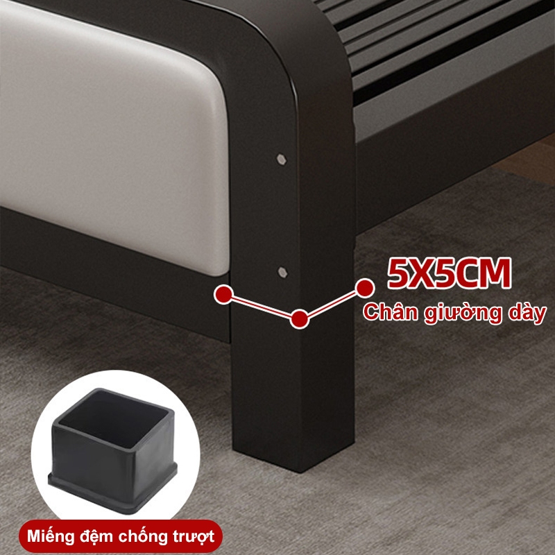 MY Giường ngủ giường pallet giường sắt Thép dày khả năng chịu tải siêu mạnh Lật ngược lại và tắt tiếng | BigBuy360 - bigbuy360.vn