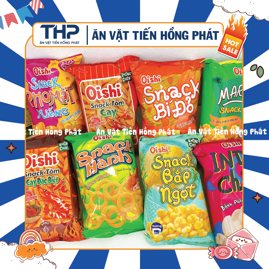 [GÓI SIÊU TO KHỔNG LỒ 110G] Bim bim Oishi đủ 8 vị hàng chính hãng