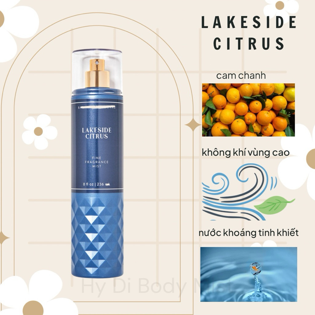 LAKESIDE CITRUS - XỊT THƠM DƯỠNG THỂ