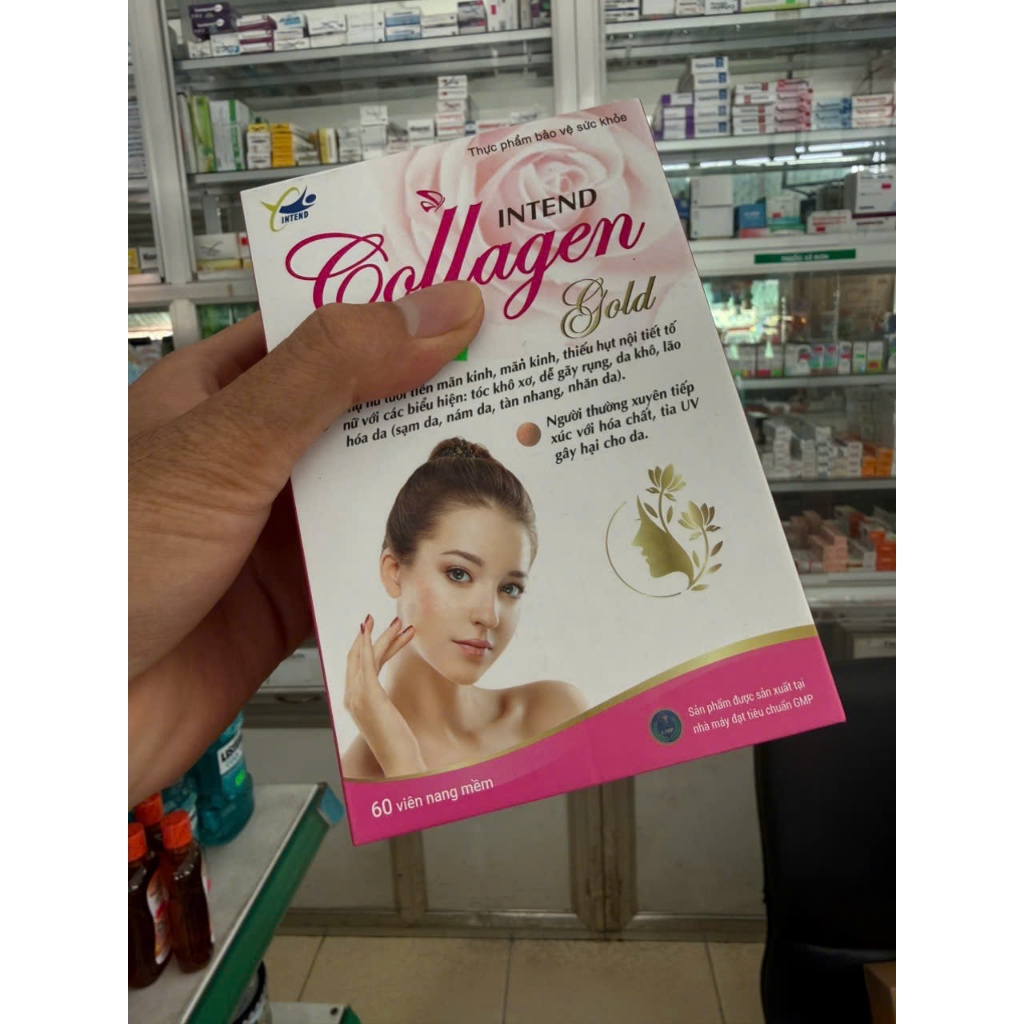 Viên Uống Trắng Da Collagen Intend. Viên Uống Đẹp Da Tăng Cường Nội Tiết Tố Intend hộp 30 viên. và 6