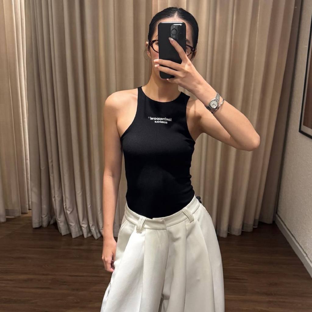 làminapparel - UNEVEN SHOULDER TANK TOP