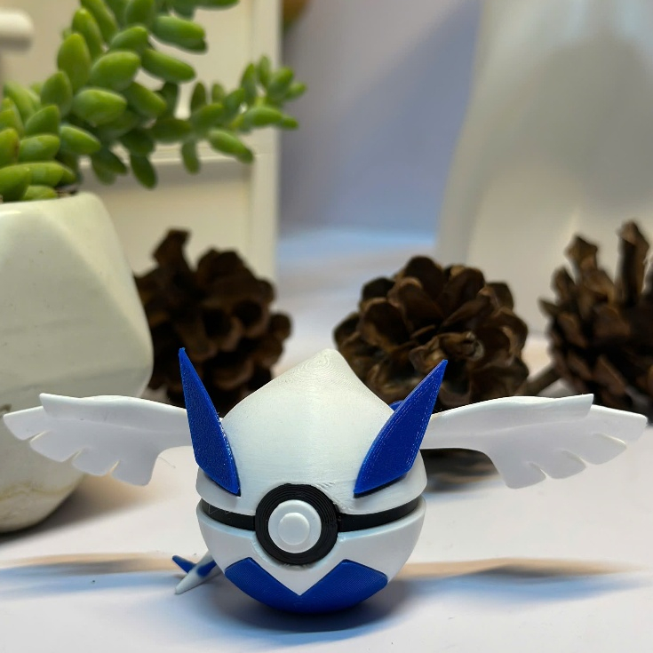 Pokemon - Mô hình Pokeball mini - Lugia - Thần biển cả