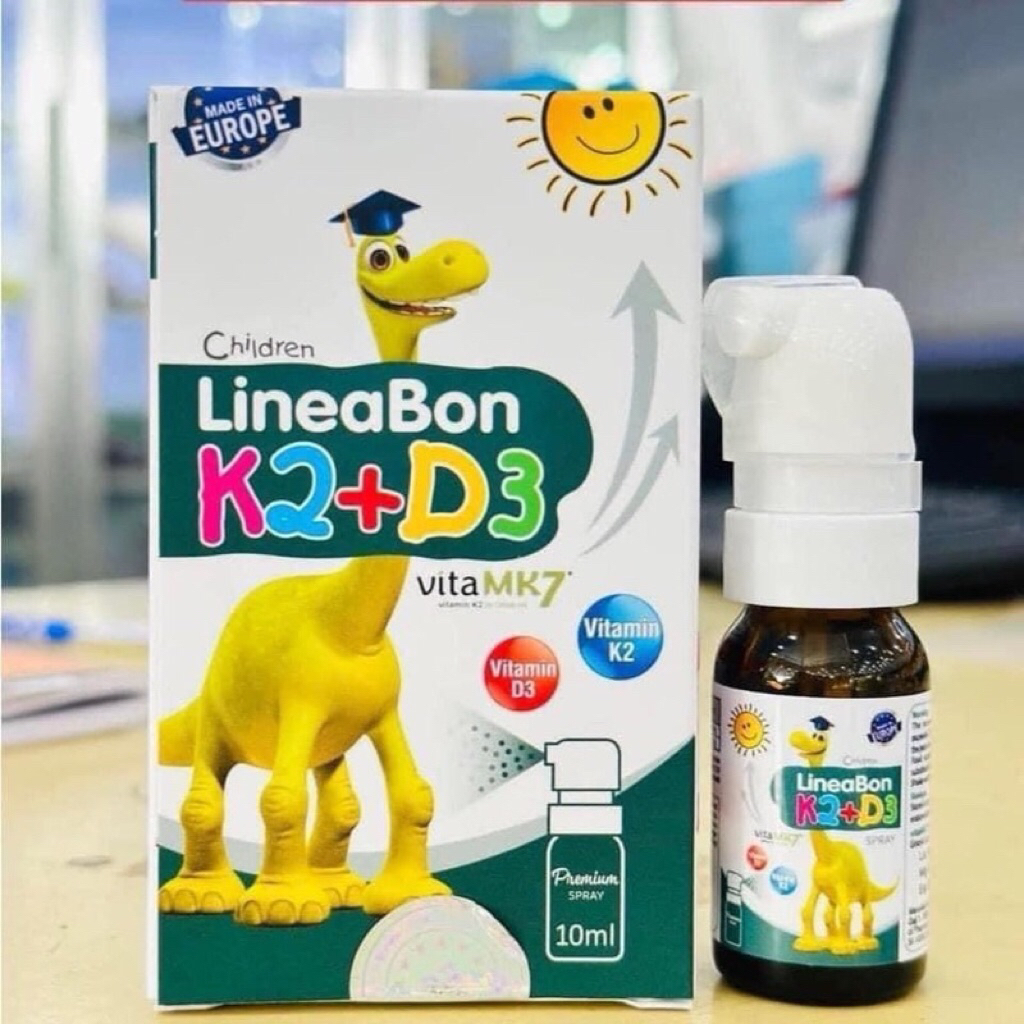 LINEABON K2D3 XỊT XANH bổ Sung Vitamin D3,K2 Giúp Hấp Thụ Canxi, Giảm Nguy Cơ Loãng XươngA