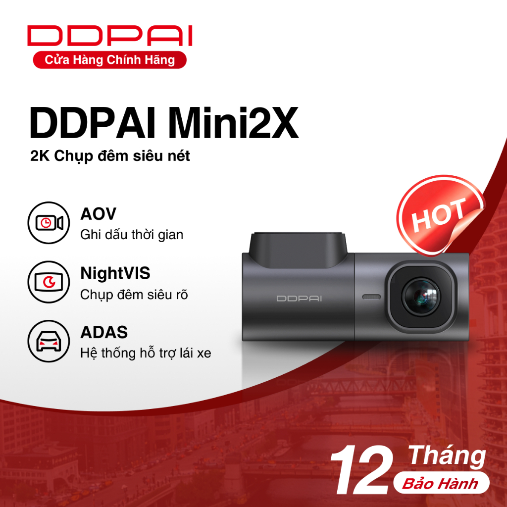 DDPAI Mini 2X 1440P 2K QHD 360° Camera truyền WiFi 5GHz Tầm nhìn ban đêm cao cấp