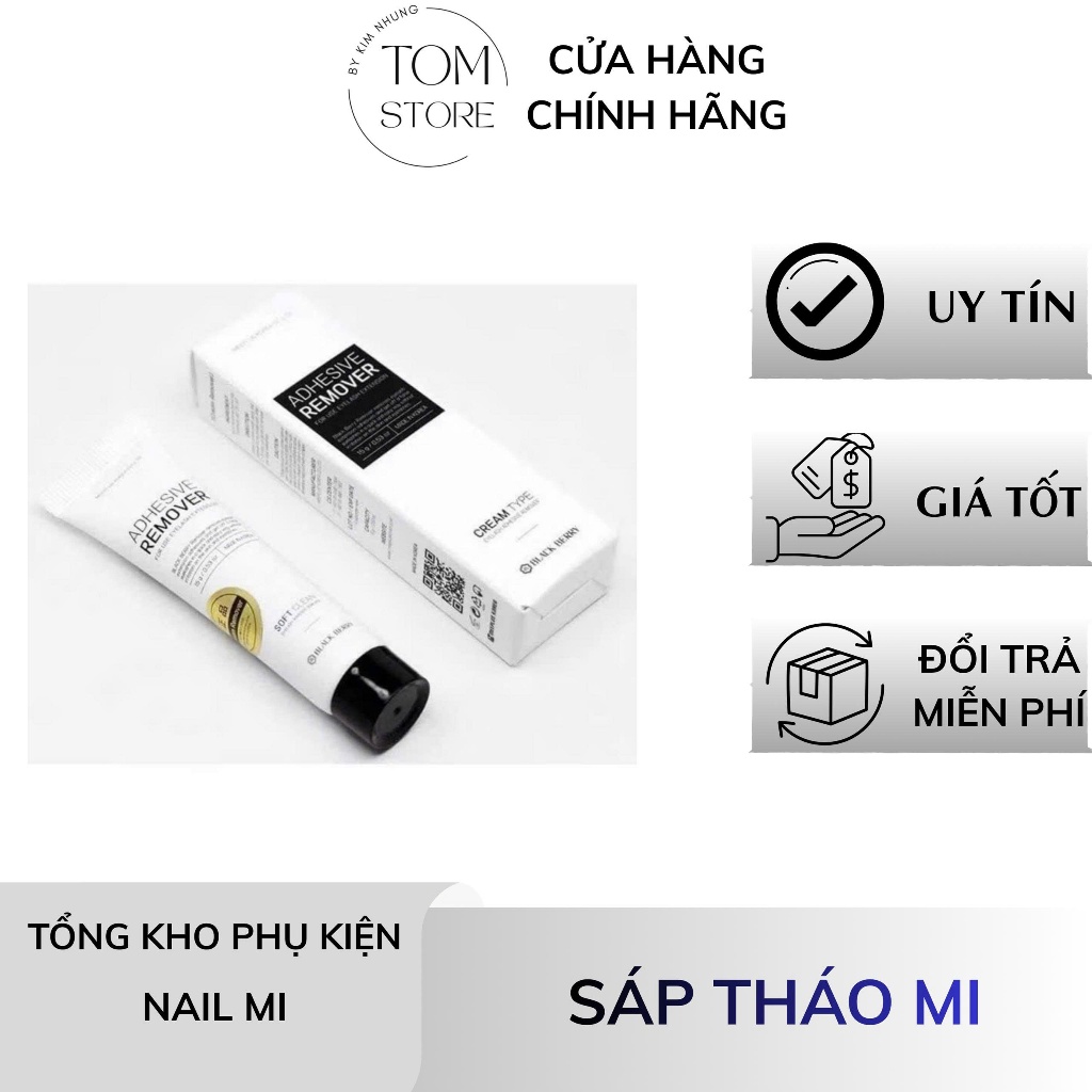 Sáp Tháo Mi Nano Hàn Quốc Tuýp 15g Gỡ Mi Nối Siêu Nhanh Không Cay [TOM STORE-PHỤ KIỆN NAIL MI]